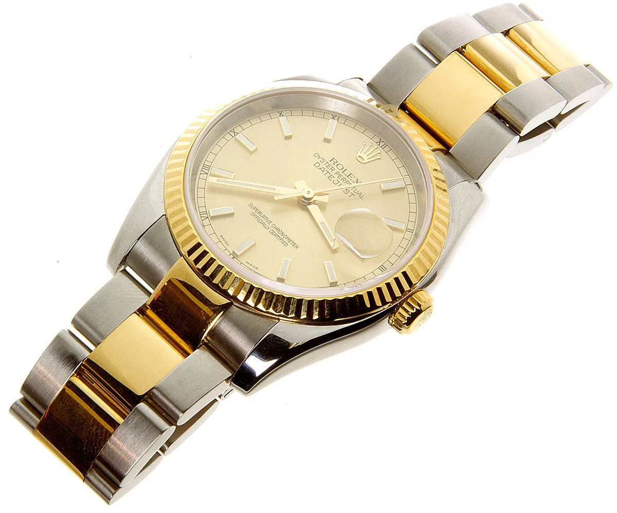 Rolex Datejust SS/18K Champagne Dial