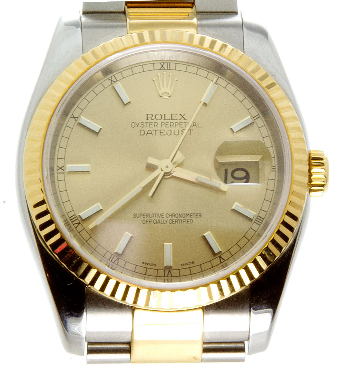 Rolex Datejust SS/18K Champagne Dial