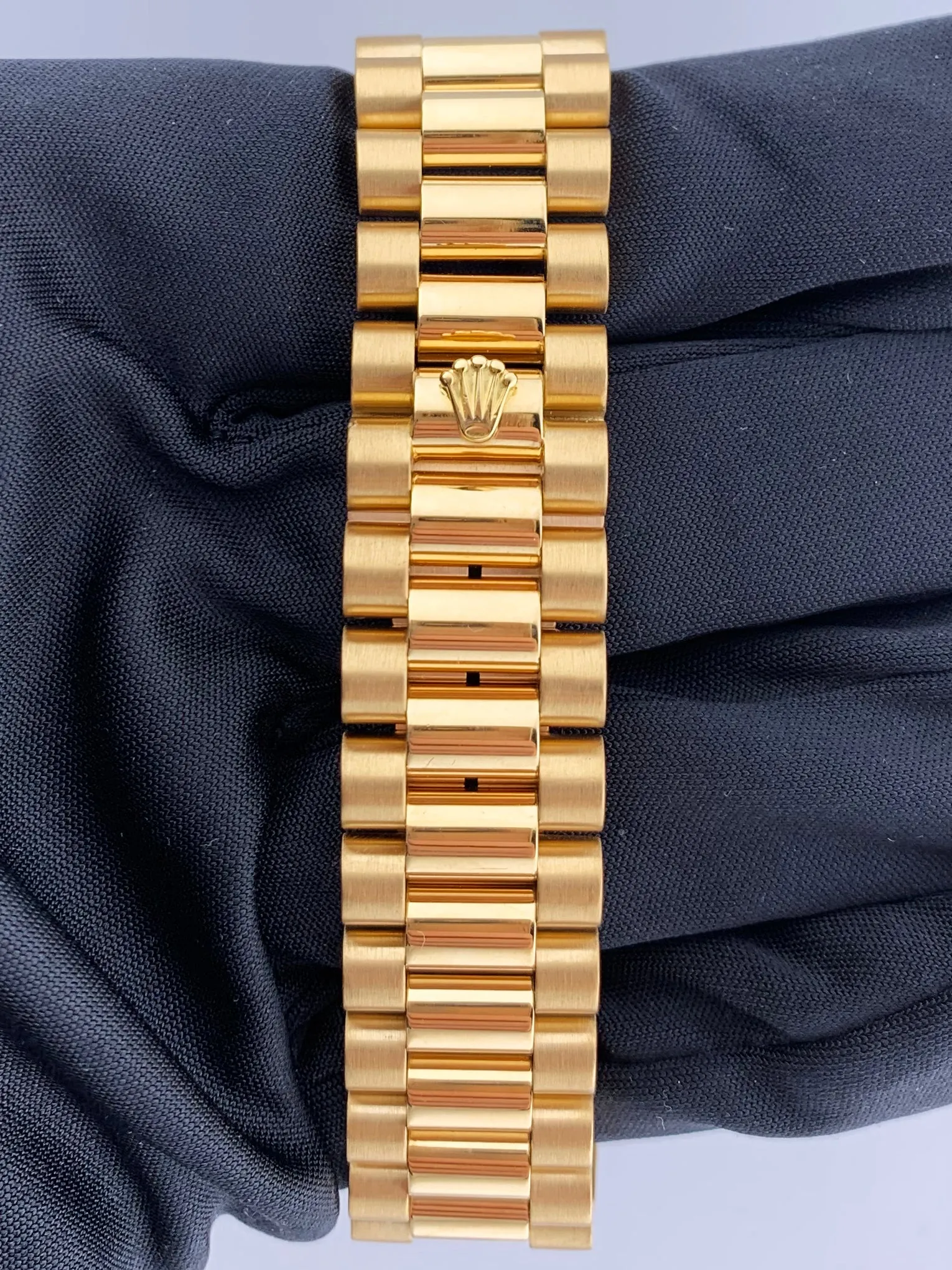 Rolex Day Date 18038 Champagne Tapestry Dial Men's /Papers