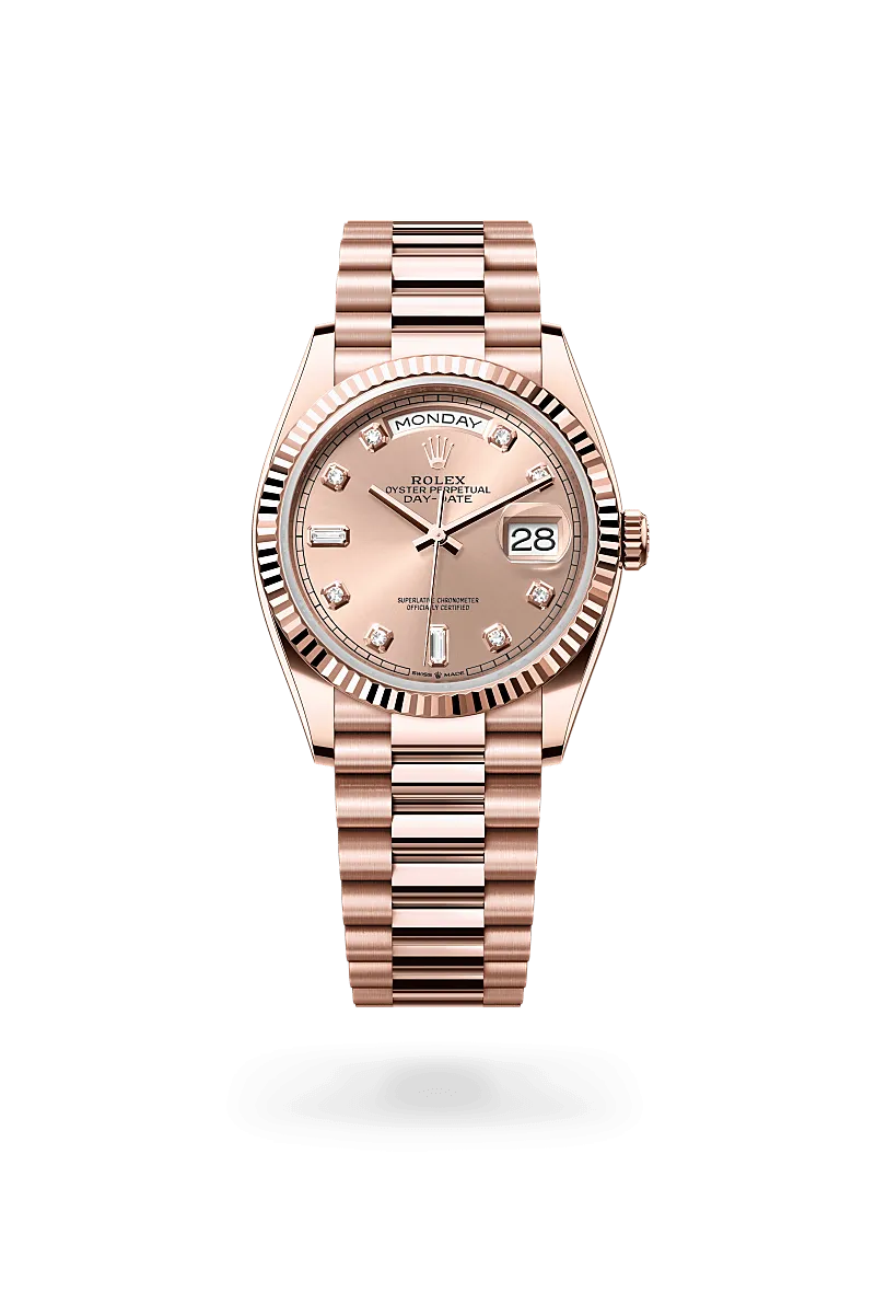 Rolex Day-Date 36 in 18 kt Everose gold, M128235-0009 | Walters & Hogsett