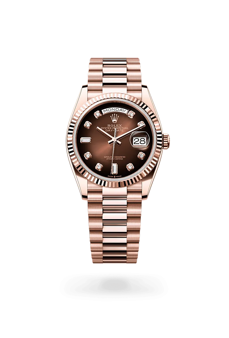 Rolex Day-Date 36 in 18 kt Everose gold, M128235-0037 | Walters & Hogsett