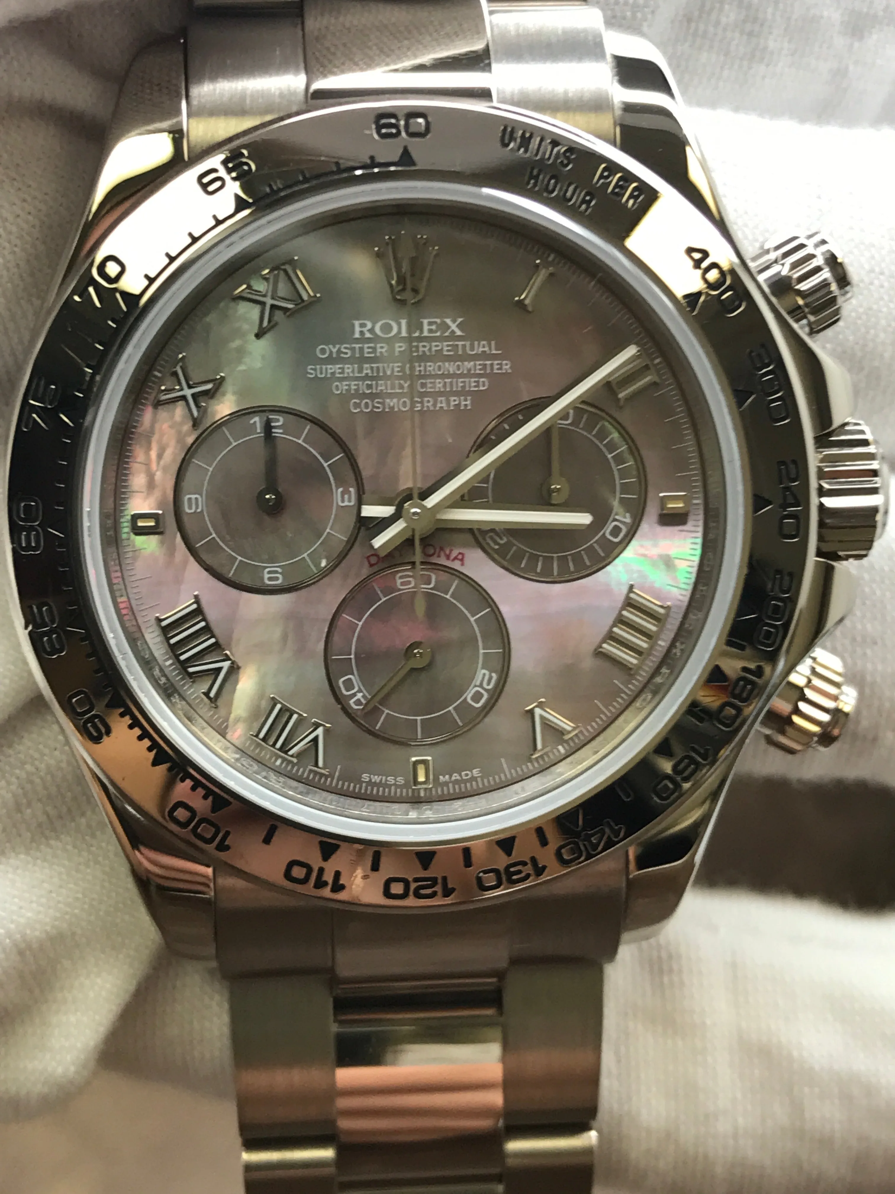Rolex Daytona 116509 Tahitian Mother of Pearl Dial Automatic Men's Watch