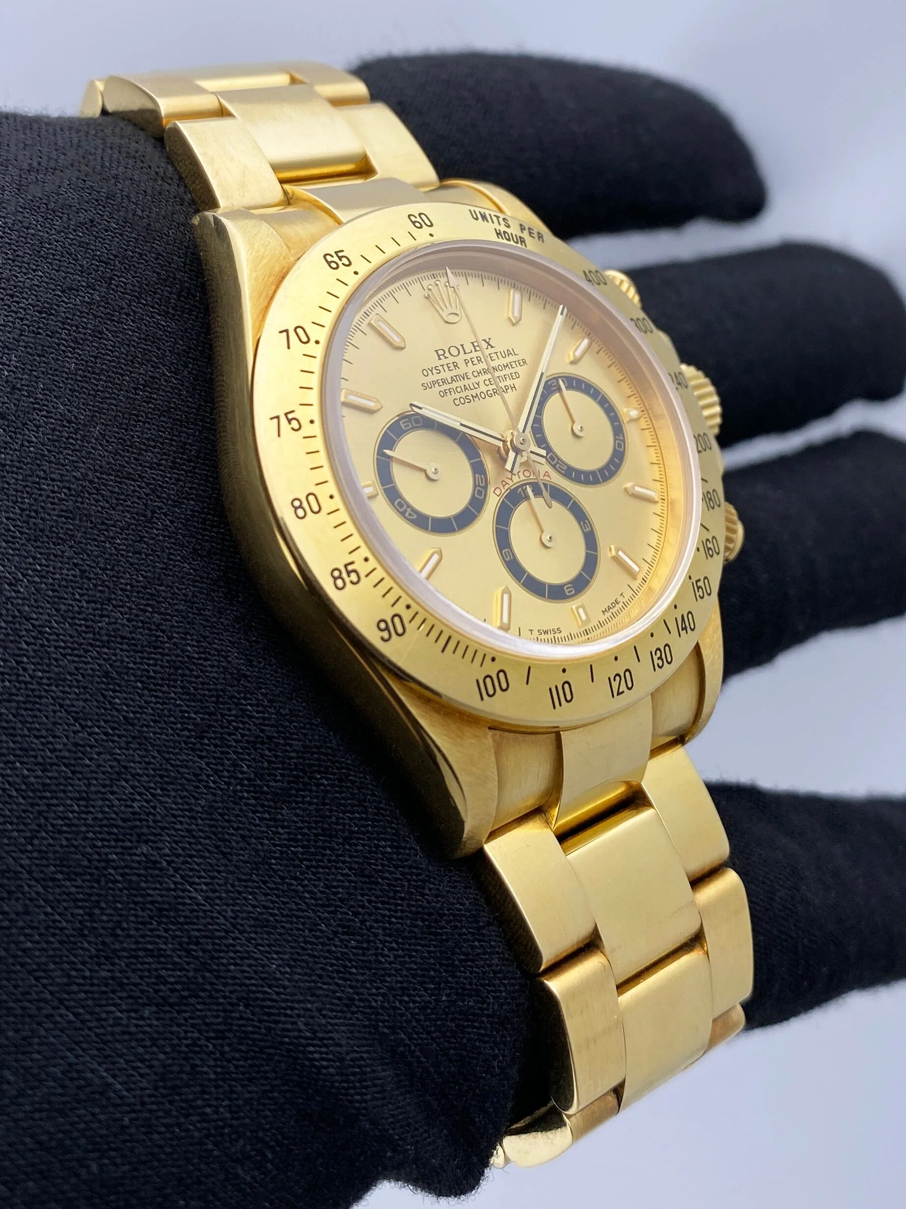 Rolex Daytona 16528 Zenith Champagne Dial Mens Watch