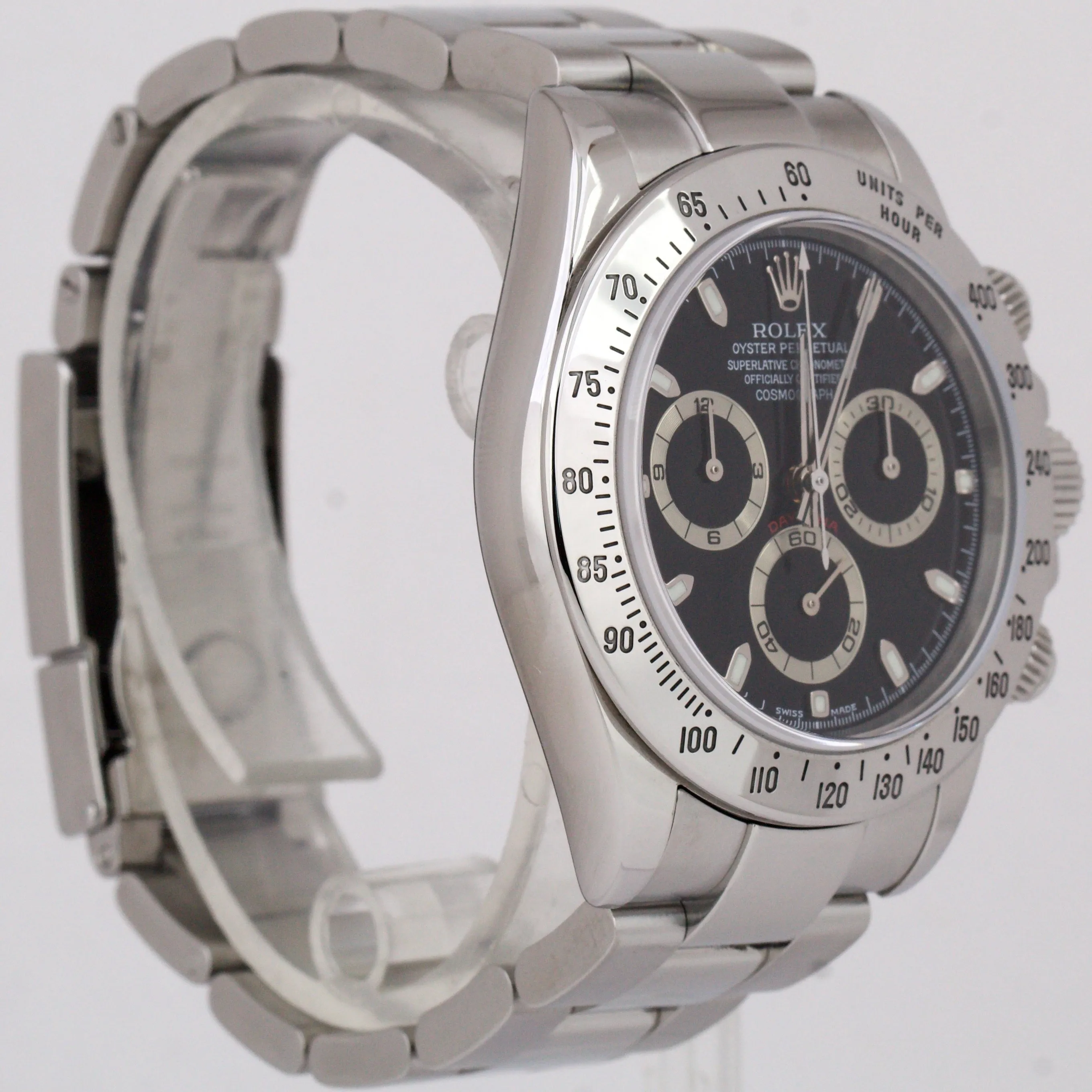 Rolex Daytona Cosmograph Stainless Steel BLACK Chronograph 40mm Watch 116520