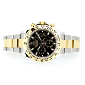 Rolex Daytona, Steel and 18KT Yellow Gold, Black Dial, 40mm