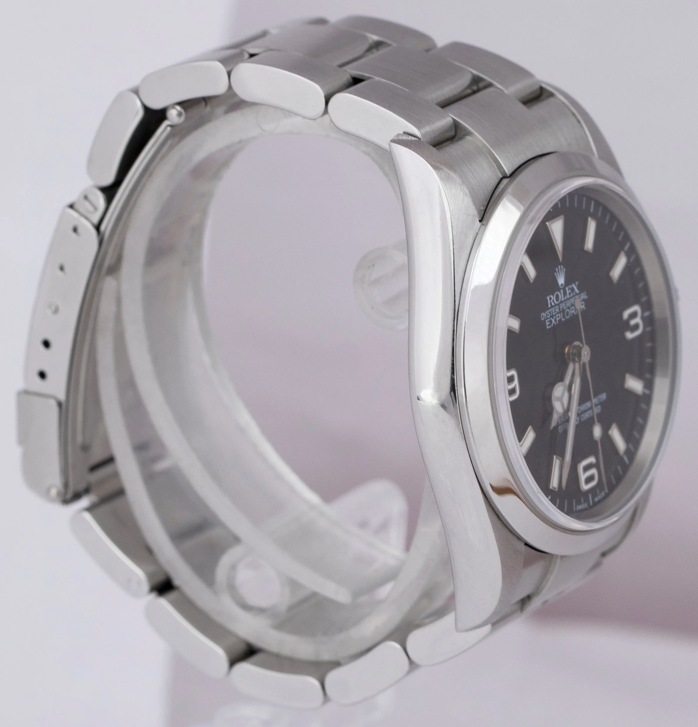 Rolex Explorer I Black 36mm Stainless Steel Automatic Oyster Watch 114270