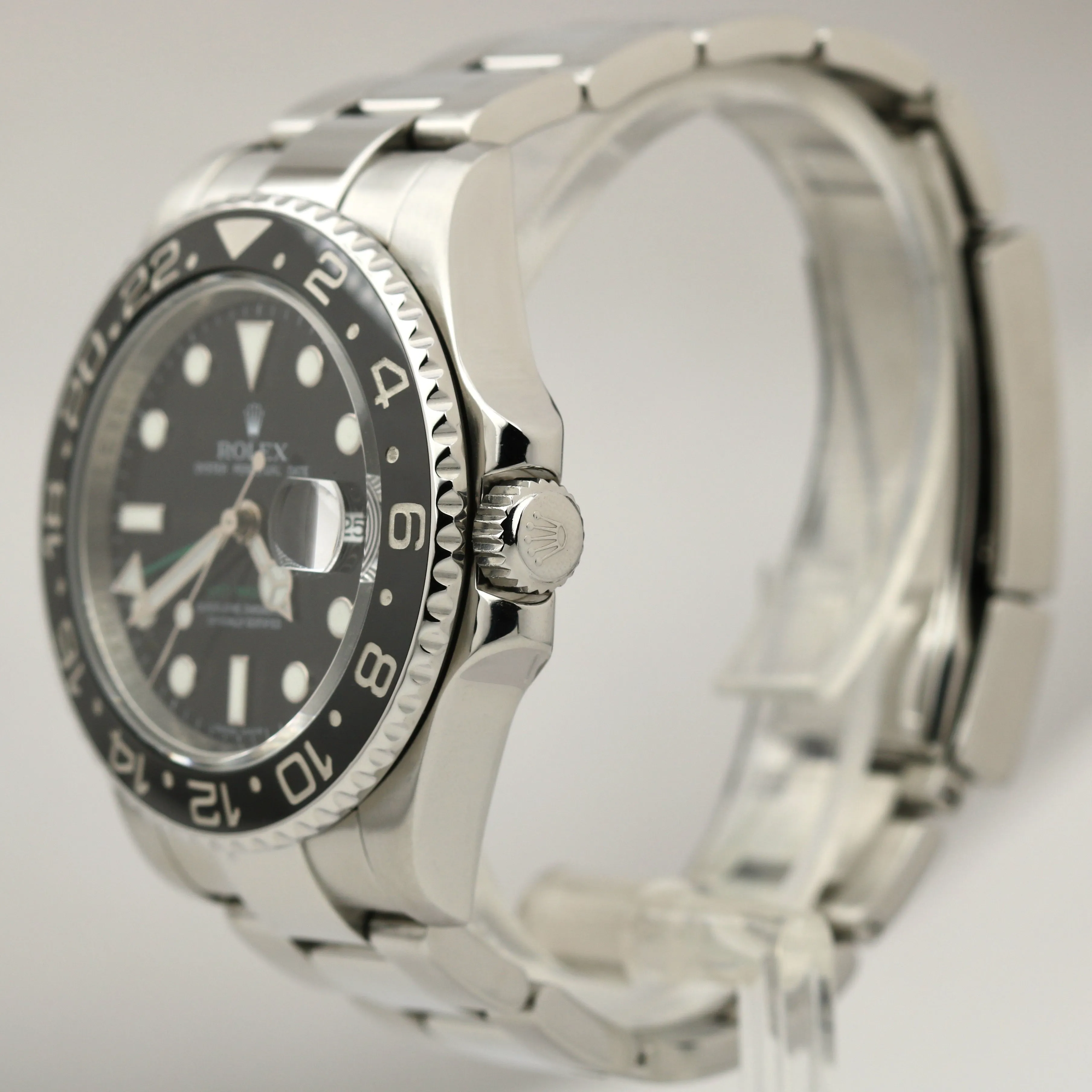 Rolex GMT-Master II Black Stainless Steel 40mm Ceramic Date Watch 116710 LN