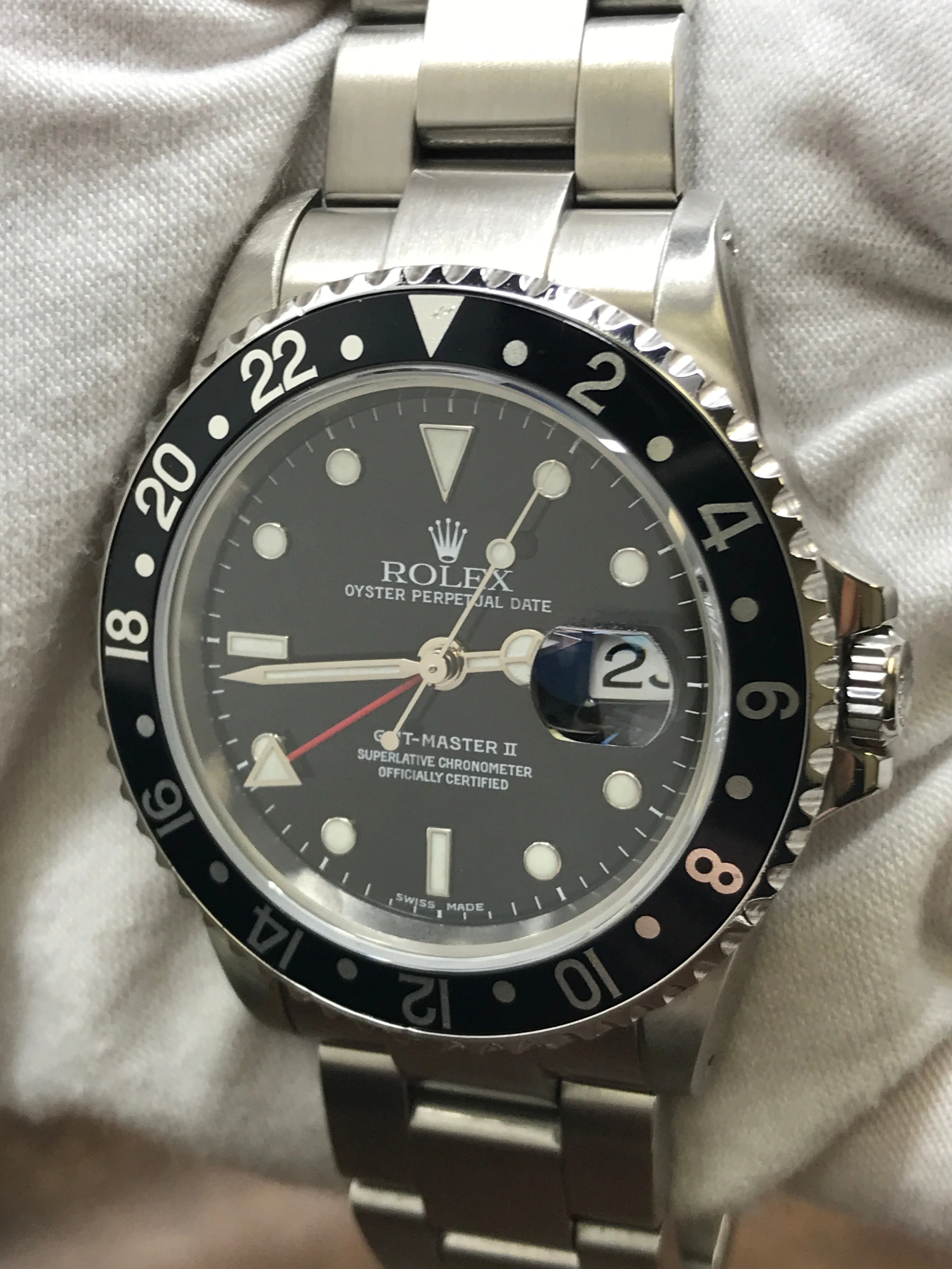Rolex GMT Master II SEL 16710 Black Dial Automatic Men's Watch