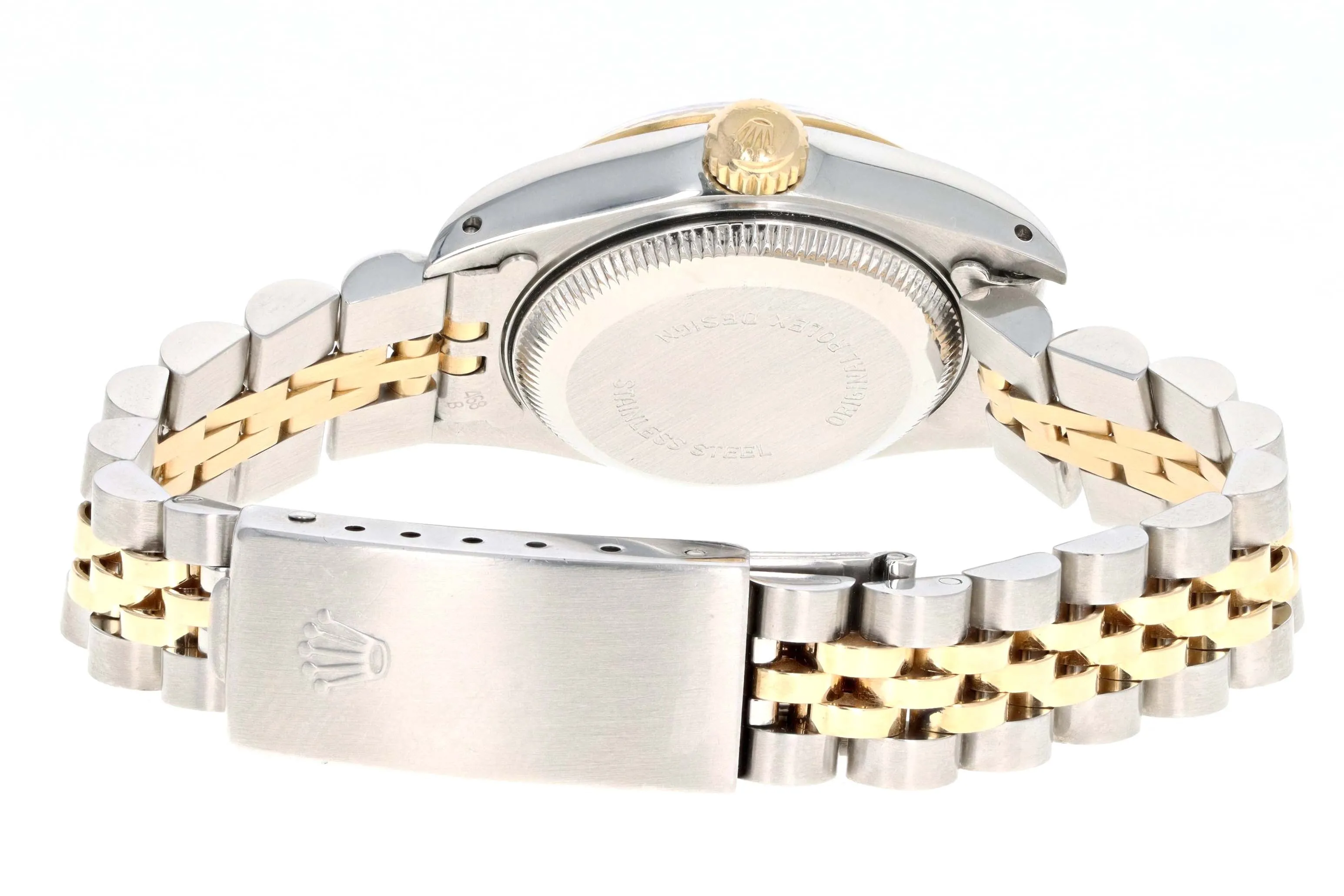 Rolex Ladies Datejust 26MM Two Tone White Roman Numeral Model 69173