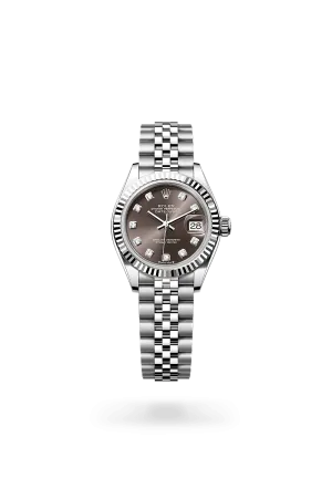 Rolex Lady-Datejust in White Rolesor - combination of Oystersteel and white gold, M279174-0015 | Walters & Hogsett