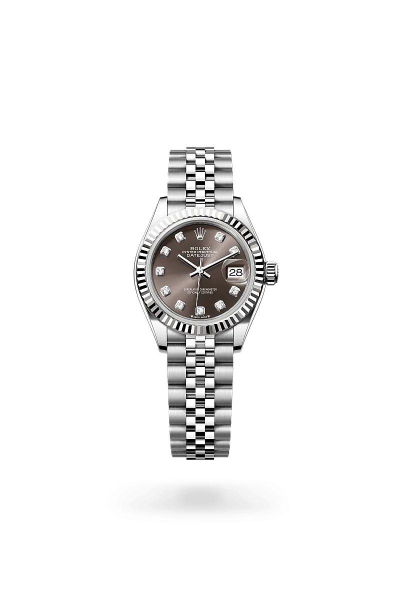 Rolex Lady-Datejust in White Rolesor - combination of Oystersteel and white gold, M279174-0015 | Walters & Hogsett