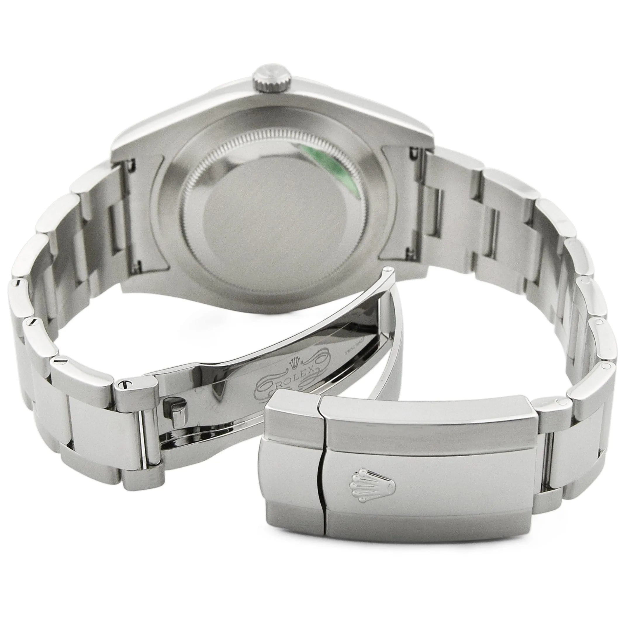 Rolex Men's Datejust II Stainless Steel 41mm Silver Stick Dial Watch Reference #: 116334