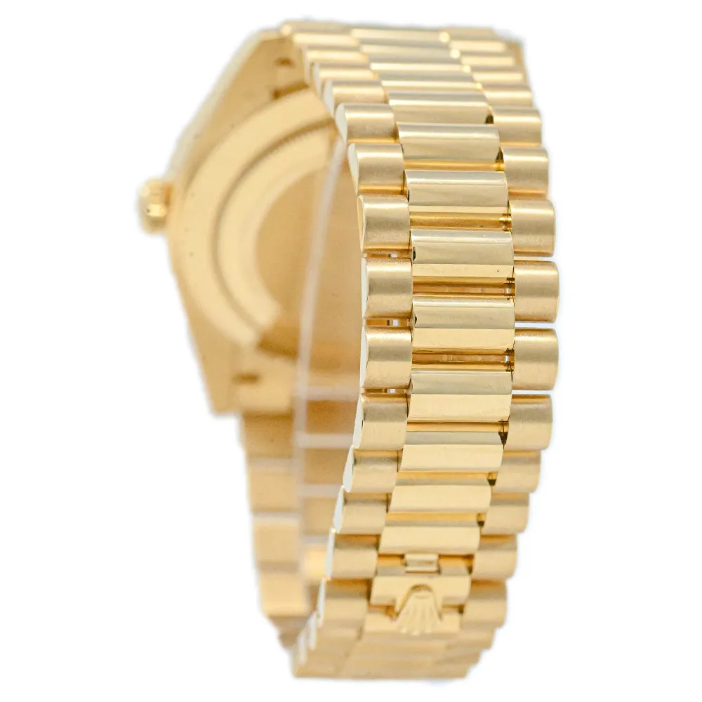Rolex Mens President Day-Date 40mm 18K Yellow Gold Watch Champagne Roman Dial Watch Reference #: 228238