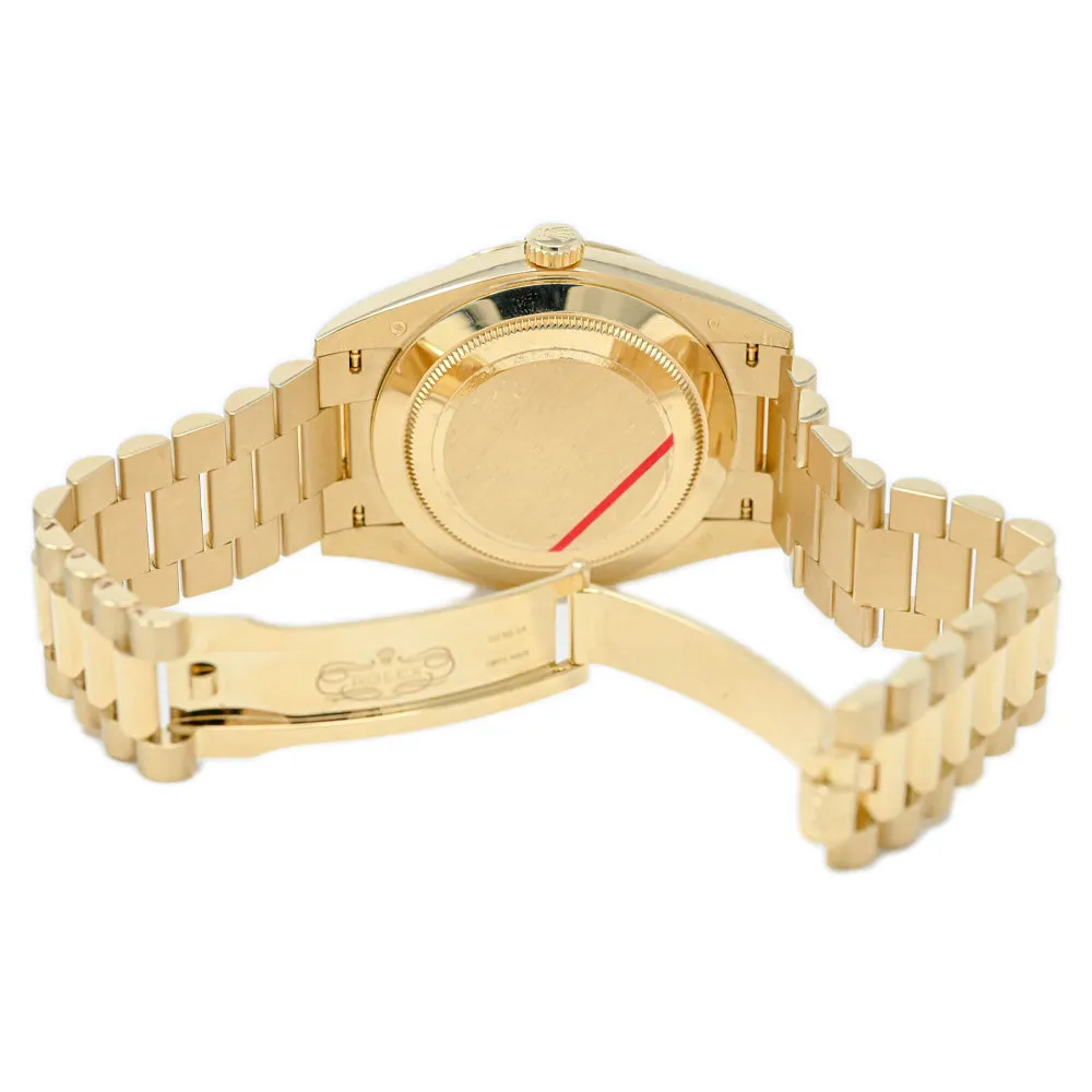 Rolex Mens President Day-Date 40mm 18K Yellow Gold Watch Champagne Roman Dial Watch Reference #: 228238