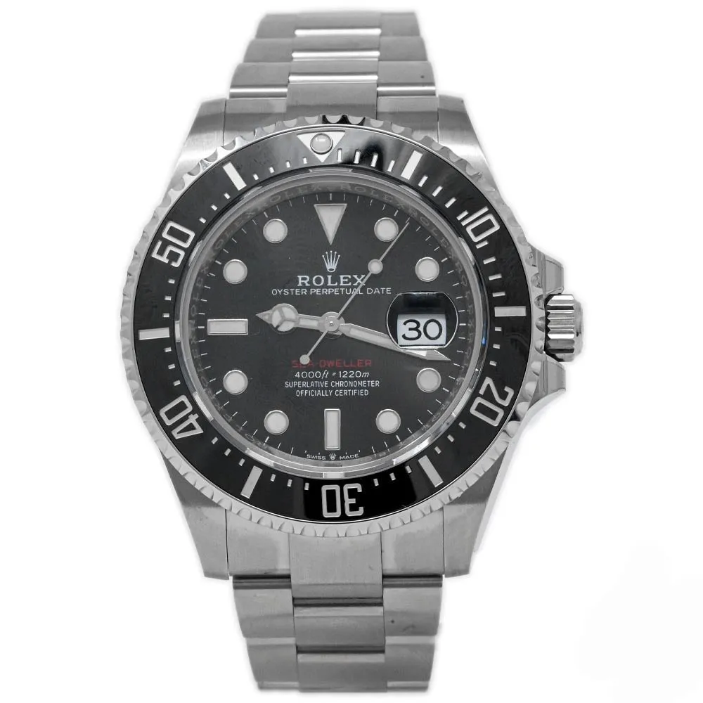 Rolex Men's Sea-Dweller 50Th Anniversary Stainless Steel Black Dot Dial Watch Reference #:126600