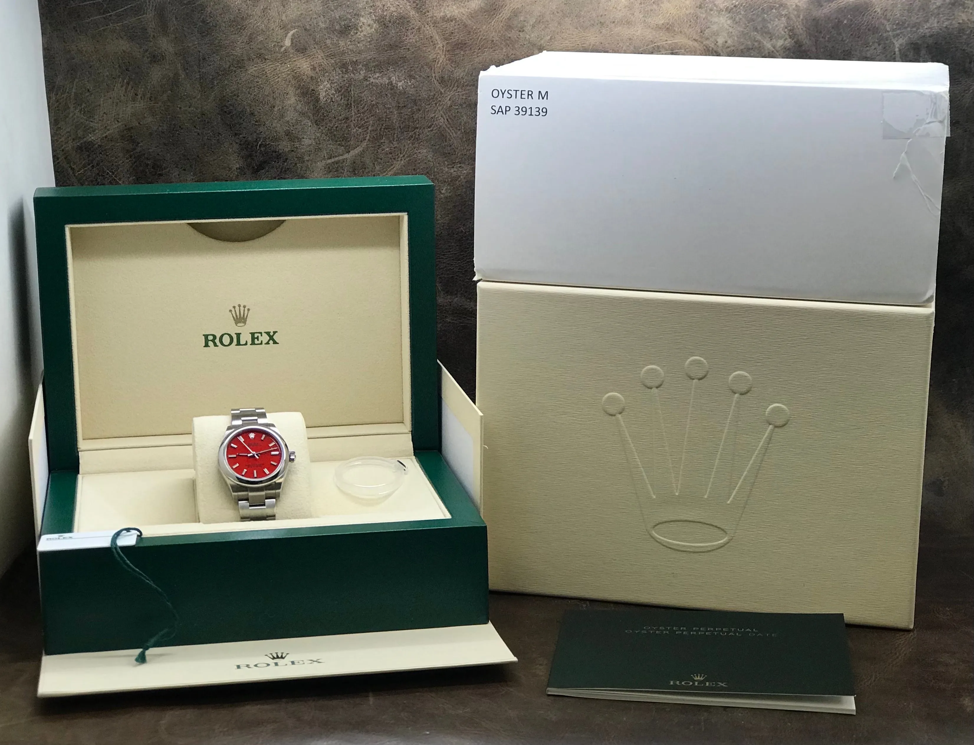 Rolex Oyster Perpetual 31mm 277200 Coral Red Dial Automatic Women's Watch
