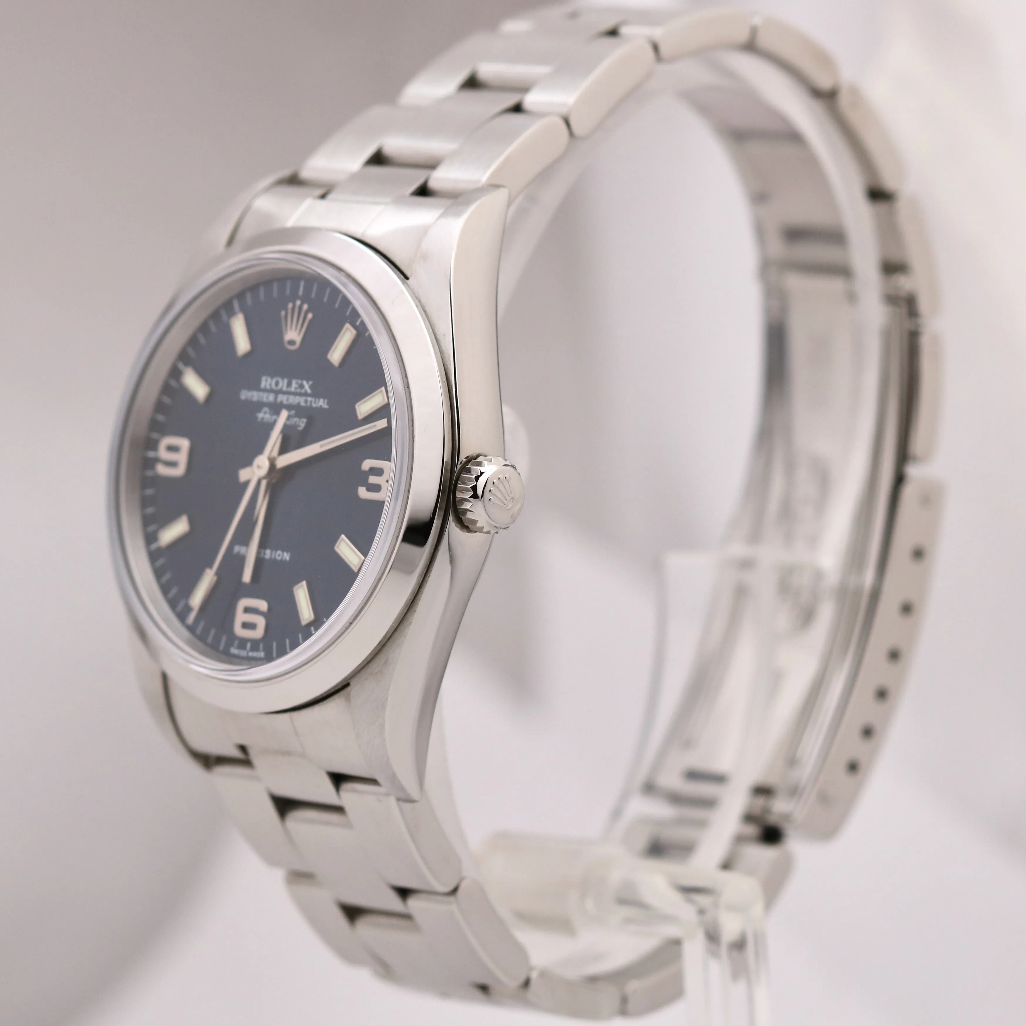 Rolex Oyster Perpetual Air-King 34mm BLUE Stainless Steel Oyster Watch 14000M
