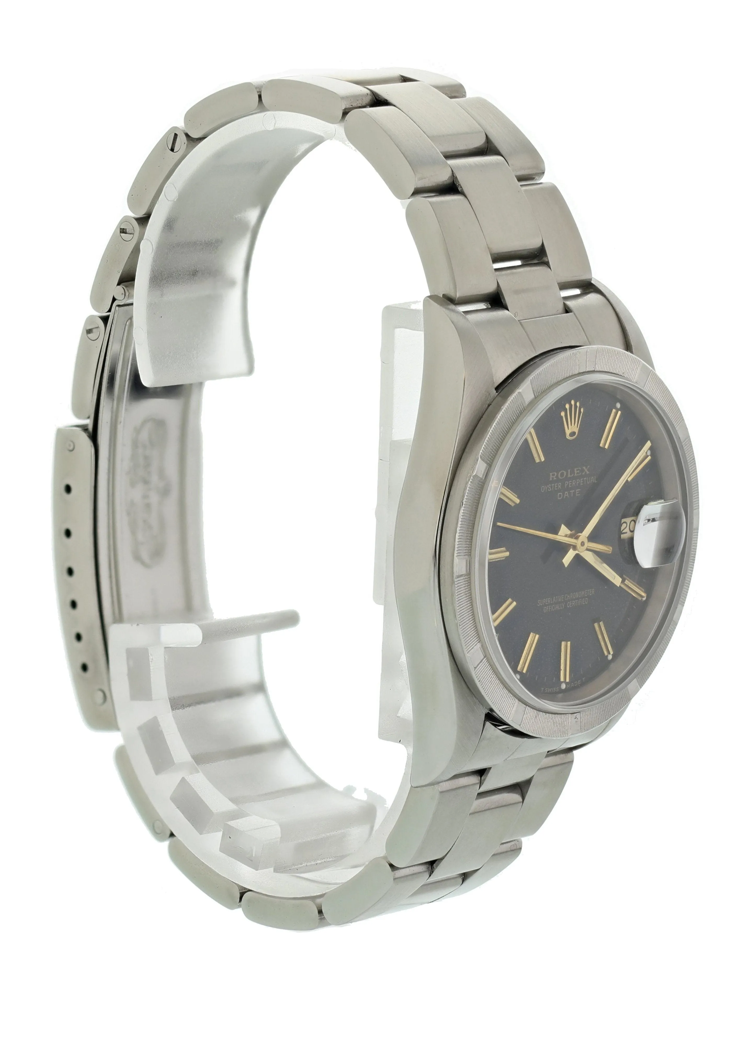Rolex Oyster Perpetual Date 115210 Mens Watch Box Papers