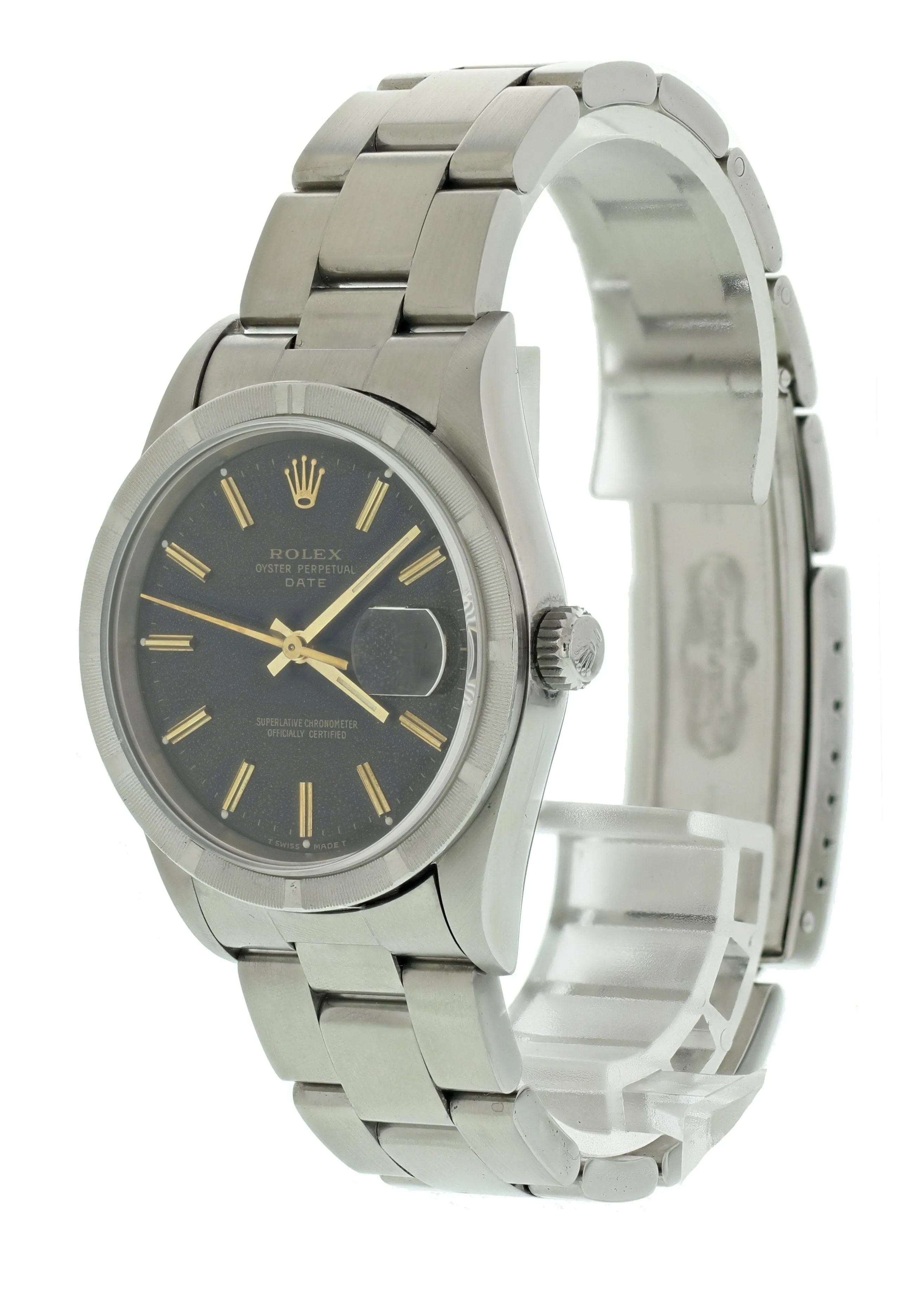 Rolex Oyster Perpetual Date 115210 Mens Watch Box Papers