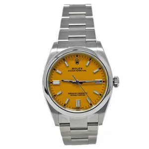 Rolex Oyster Perpetual Stainless Steel 36mm MOP Diamond Dot Dial Watch Reference #: 07085