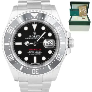 Rolex Red Sea-Dweller Black Stainless Mark I 50th-Anniversary 126600 43mm Watch