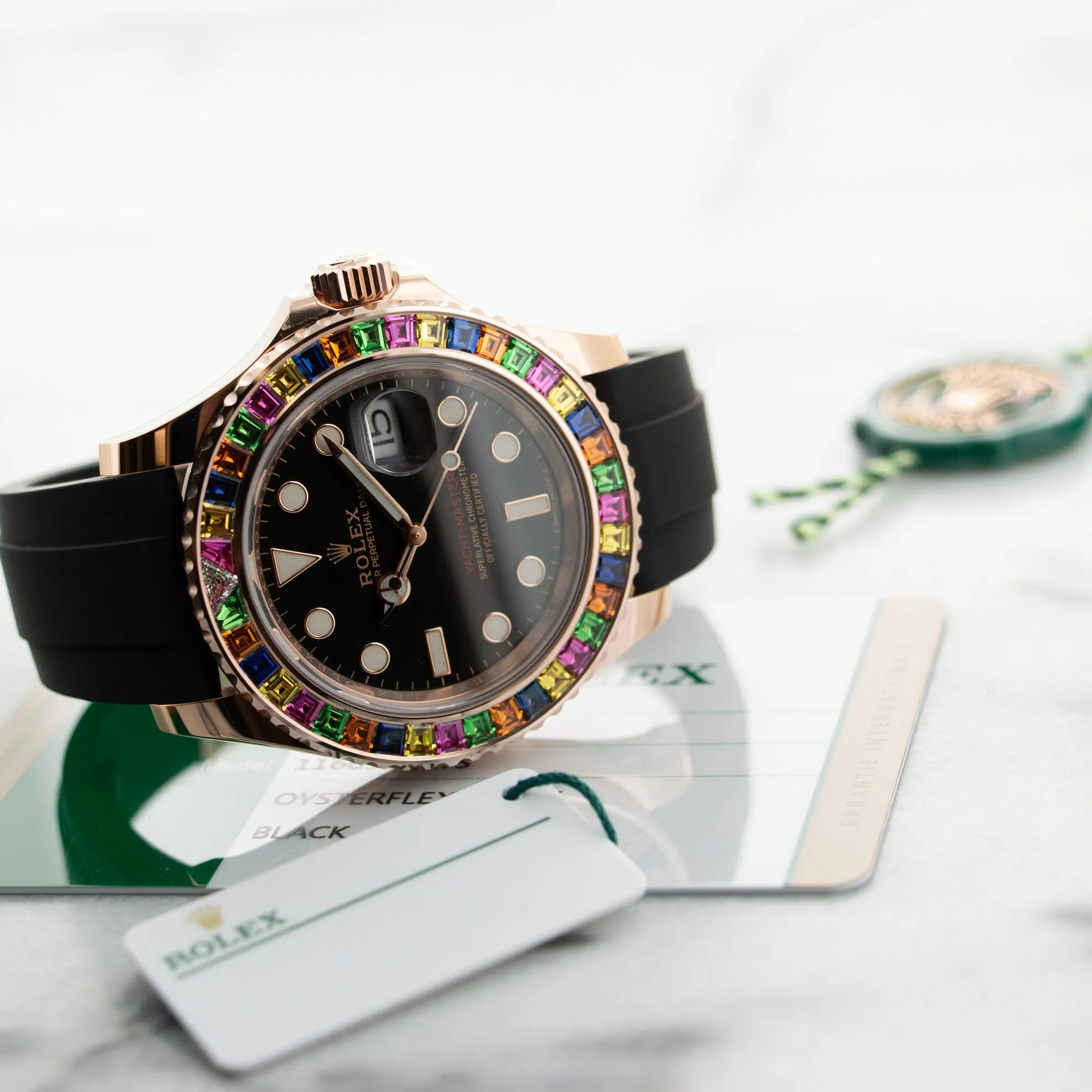 Rolex Rose Gold Yacht-Master Rainbow Watch Ref. 116695