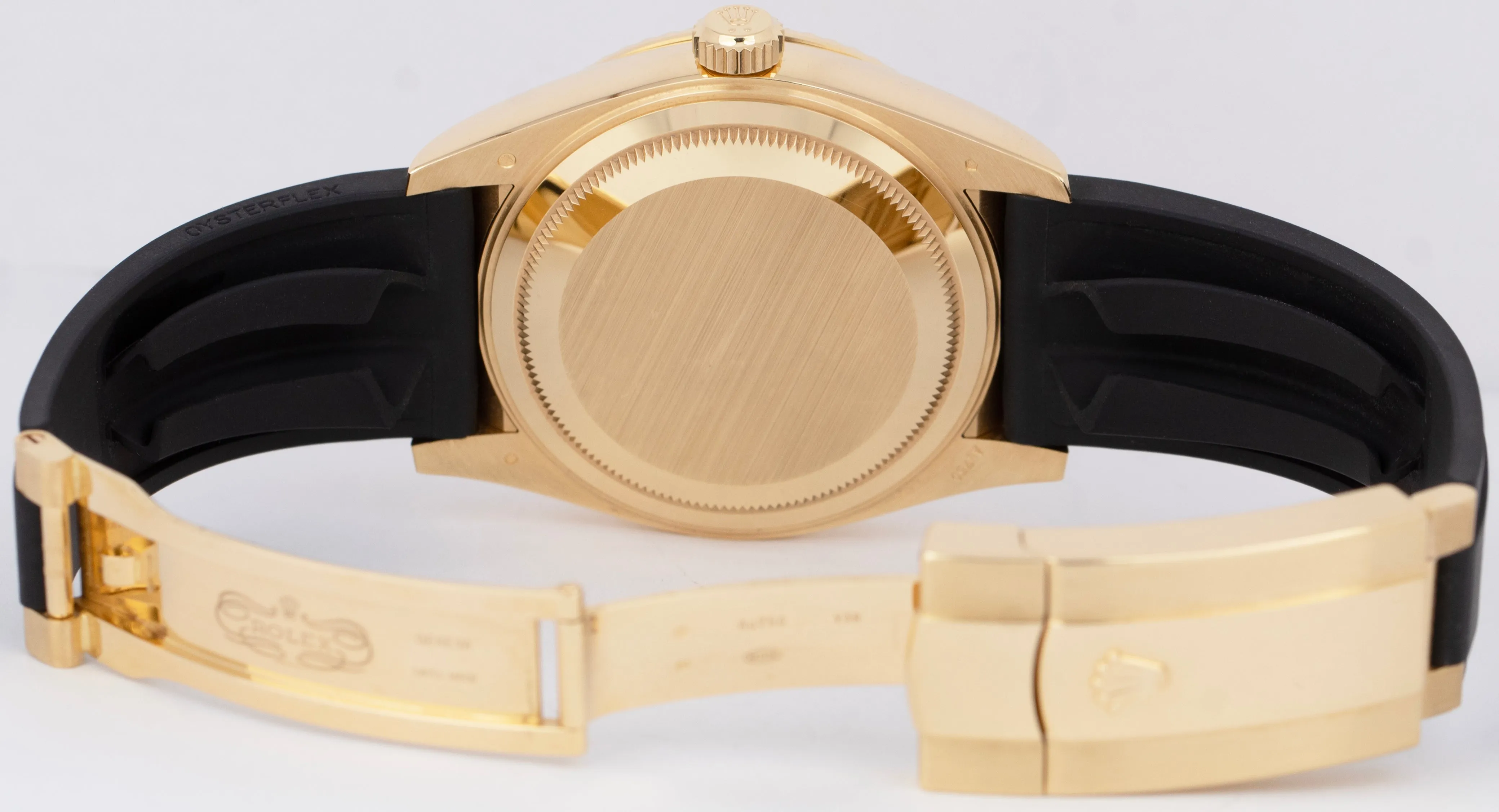 Rolex Sky-Dweller 2022 NEW PAPERS 18K Yellow Gold Black Oysterflex 42mm 326238 BOX