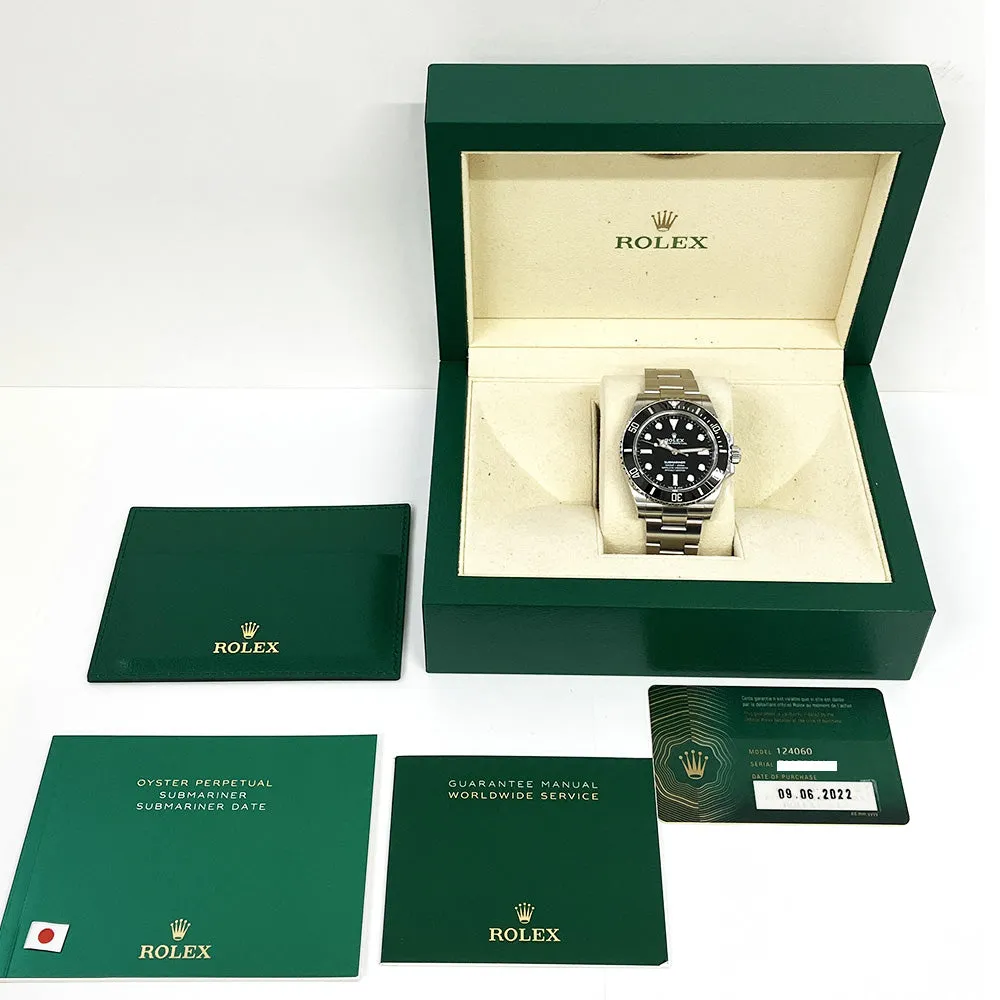 Rolex Submariner 124060 Black Dial Jun 2022