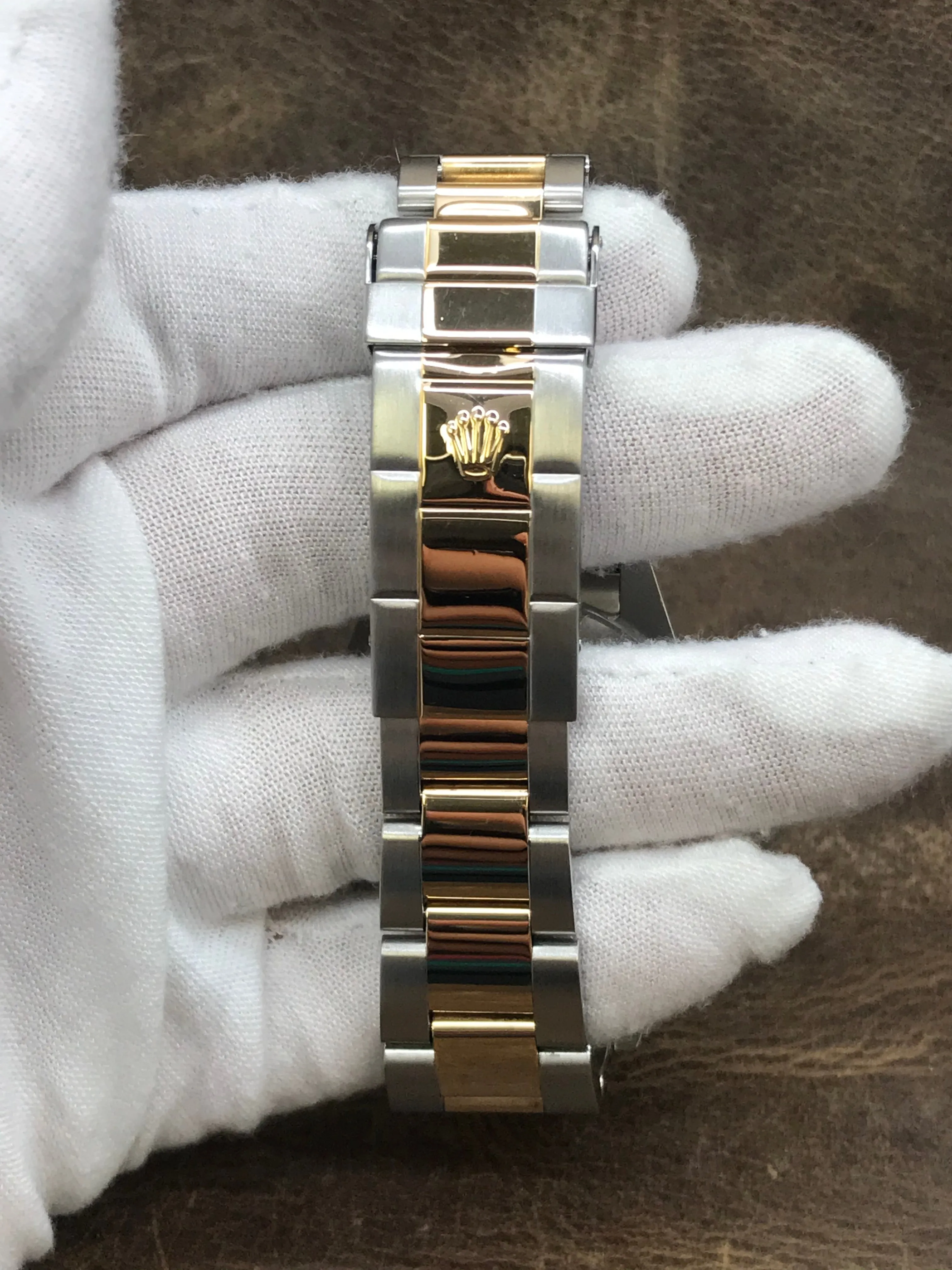 Rolex Submariner Date No Holes SEL Gold buckle 16613 Blue Dial Automatic Men's Watch