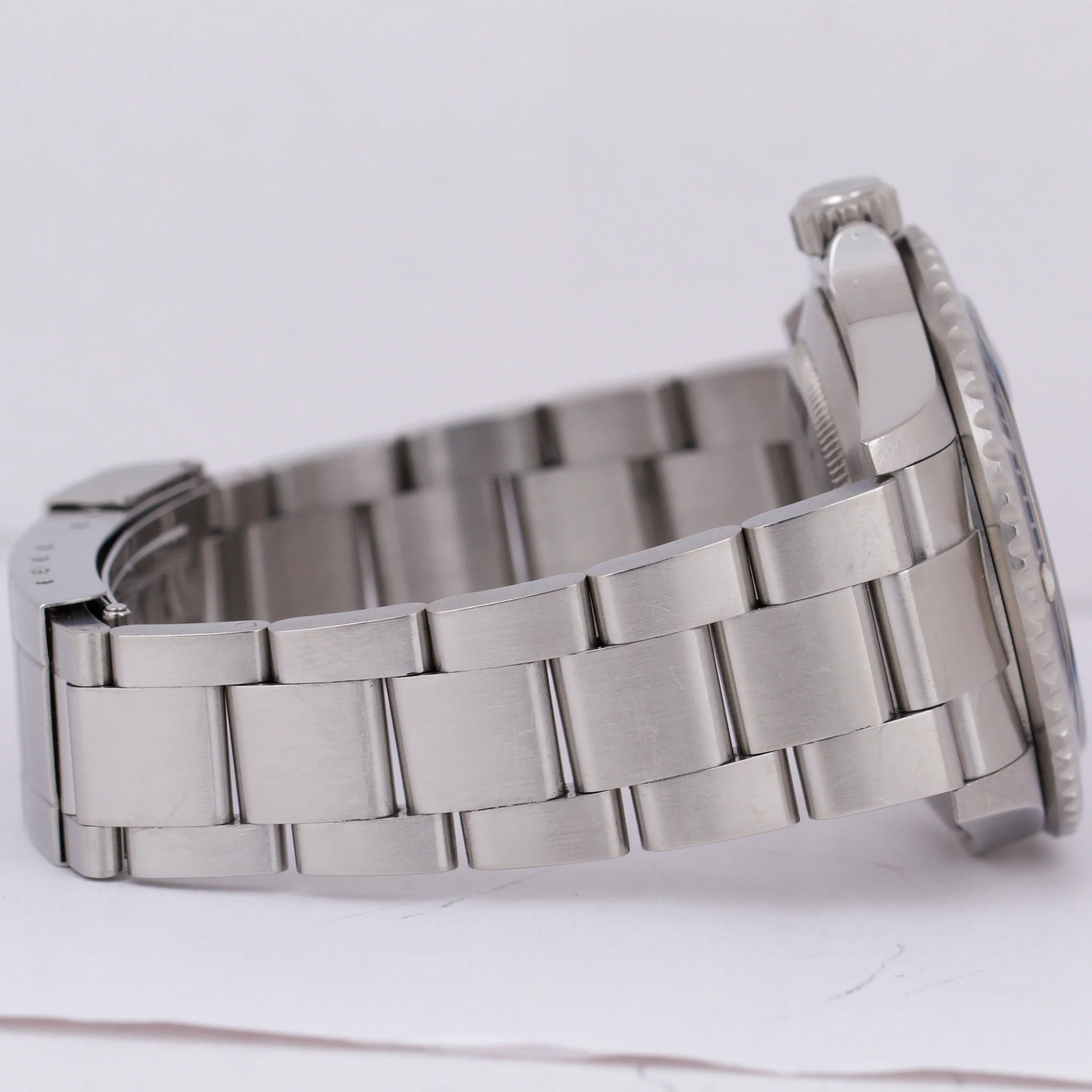 Rolex Submariner Date REHAUT 16610 T NO-HOLES Stainless Steel 40mm Oyster Watch