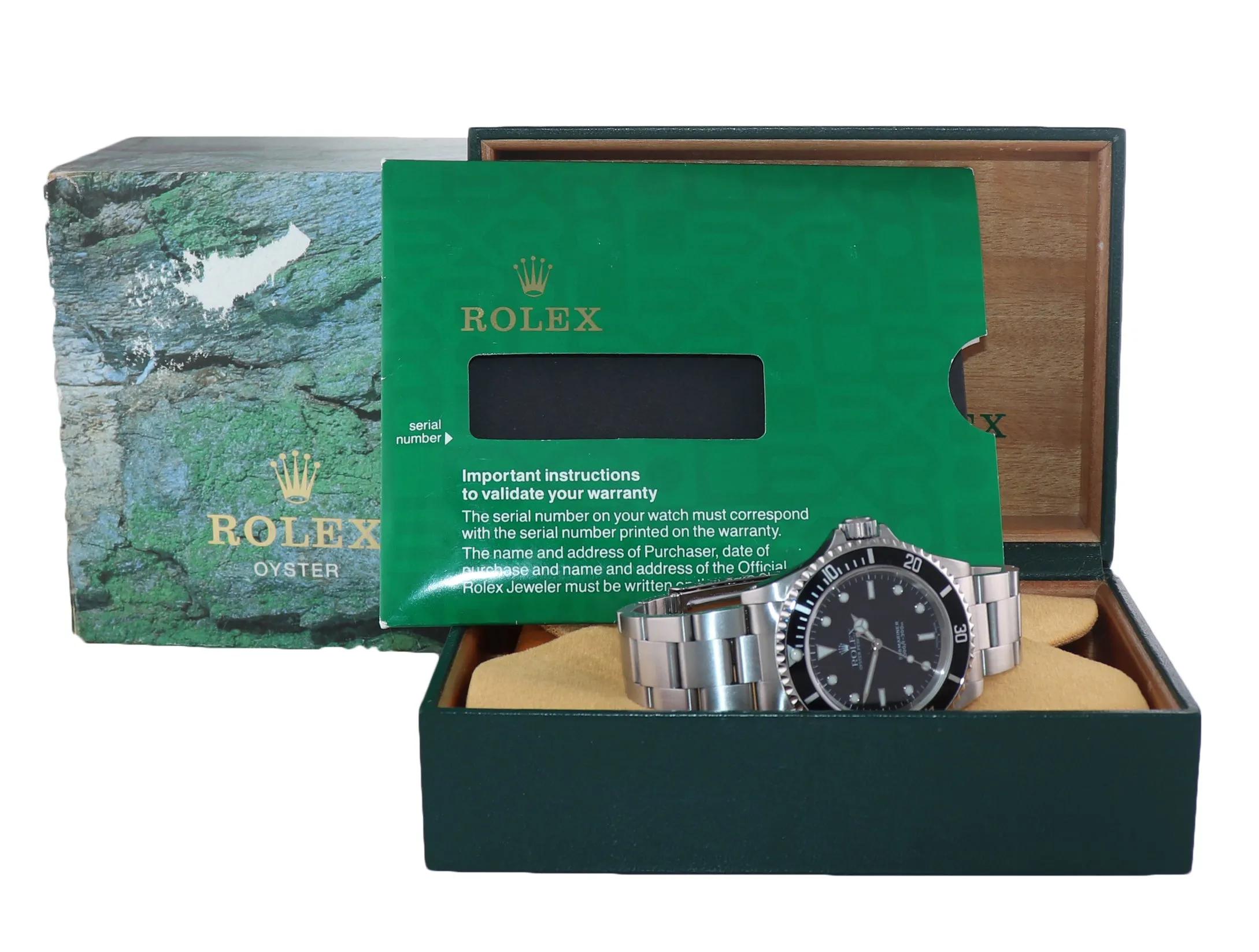 Rolex Submariner No-Date 14060m Steel Black Dial Dive 40mm Watch Box