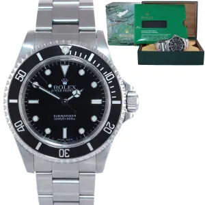 Rolex Submariner No-Date 14060m Steel Black Dial Dive 40mm Watch Box
