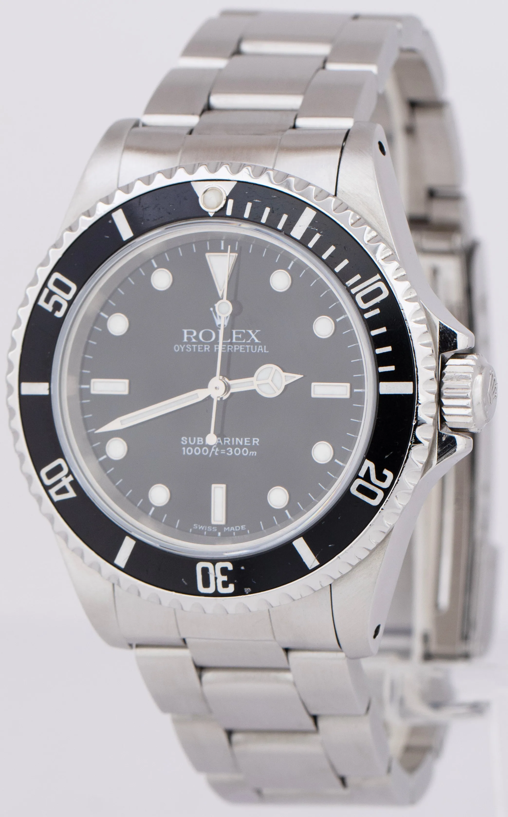Rolex Submariner No-Date Black Automatic Stainless Steel Oyster 40mm 14060 Watch