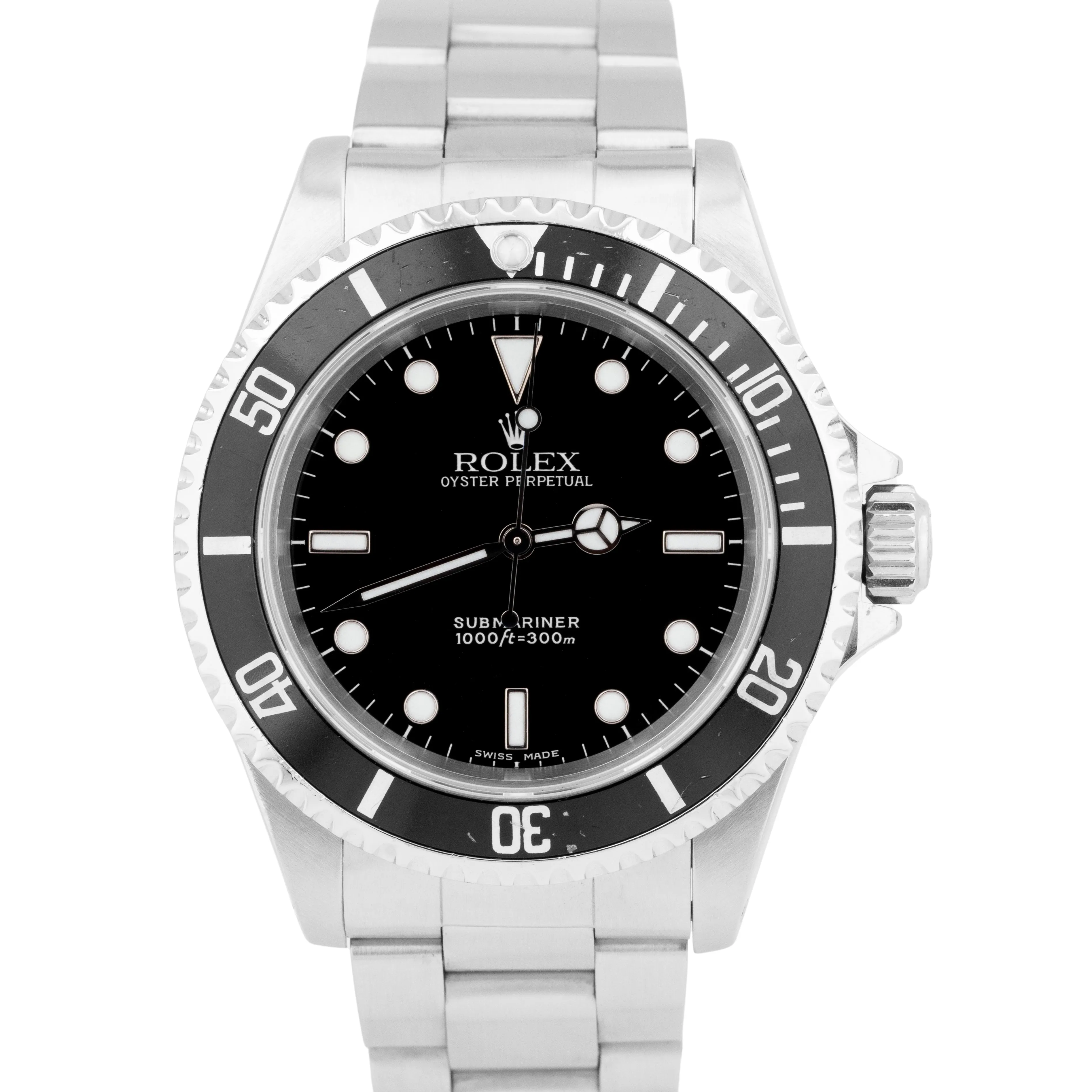 Rolex Submariner No-Date Black Automatic Stainless Steel Oyster 40mm 14060 Watch