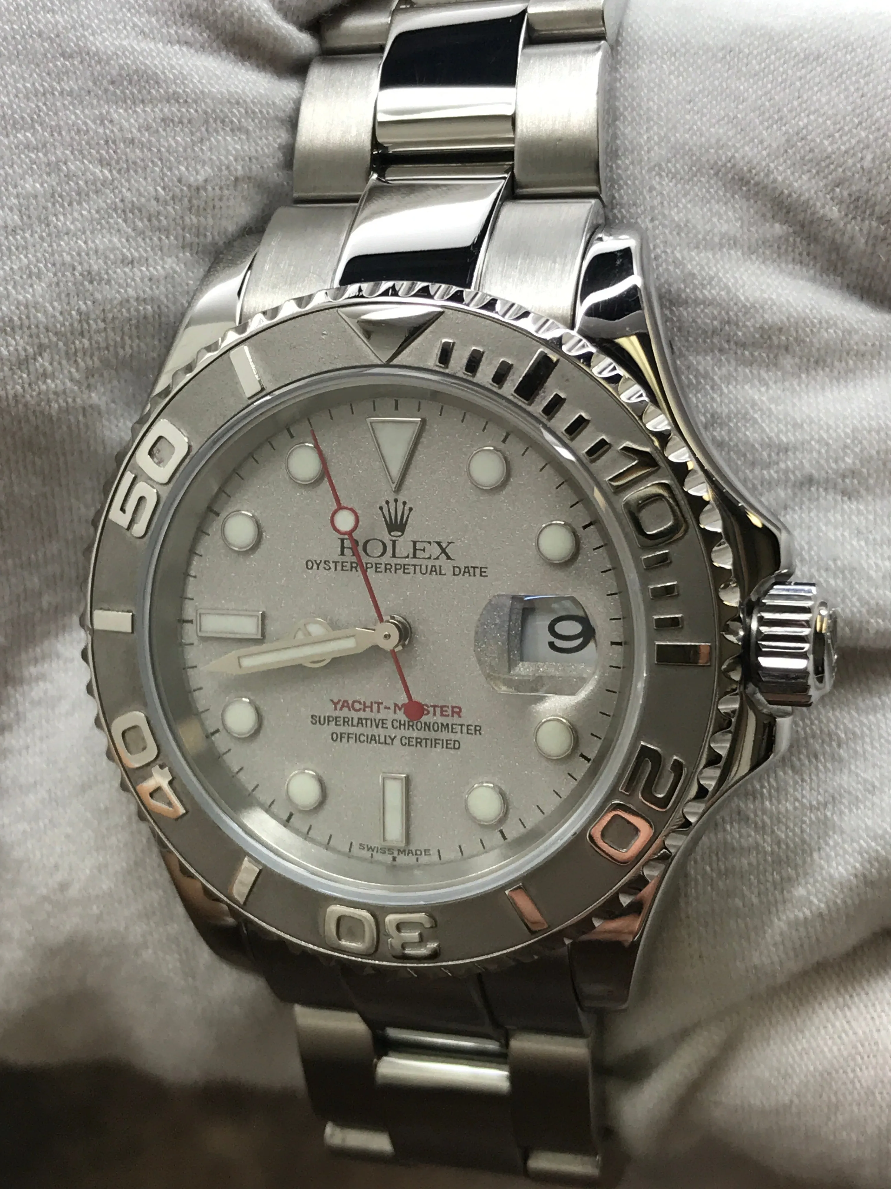Rolex Yacht-Master 40mm 16622 Silver Dial Automatic Men's Watch
