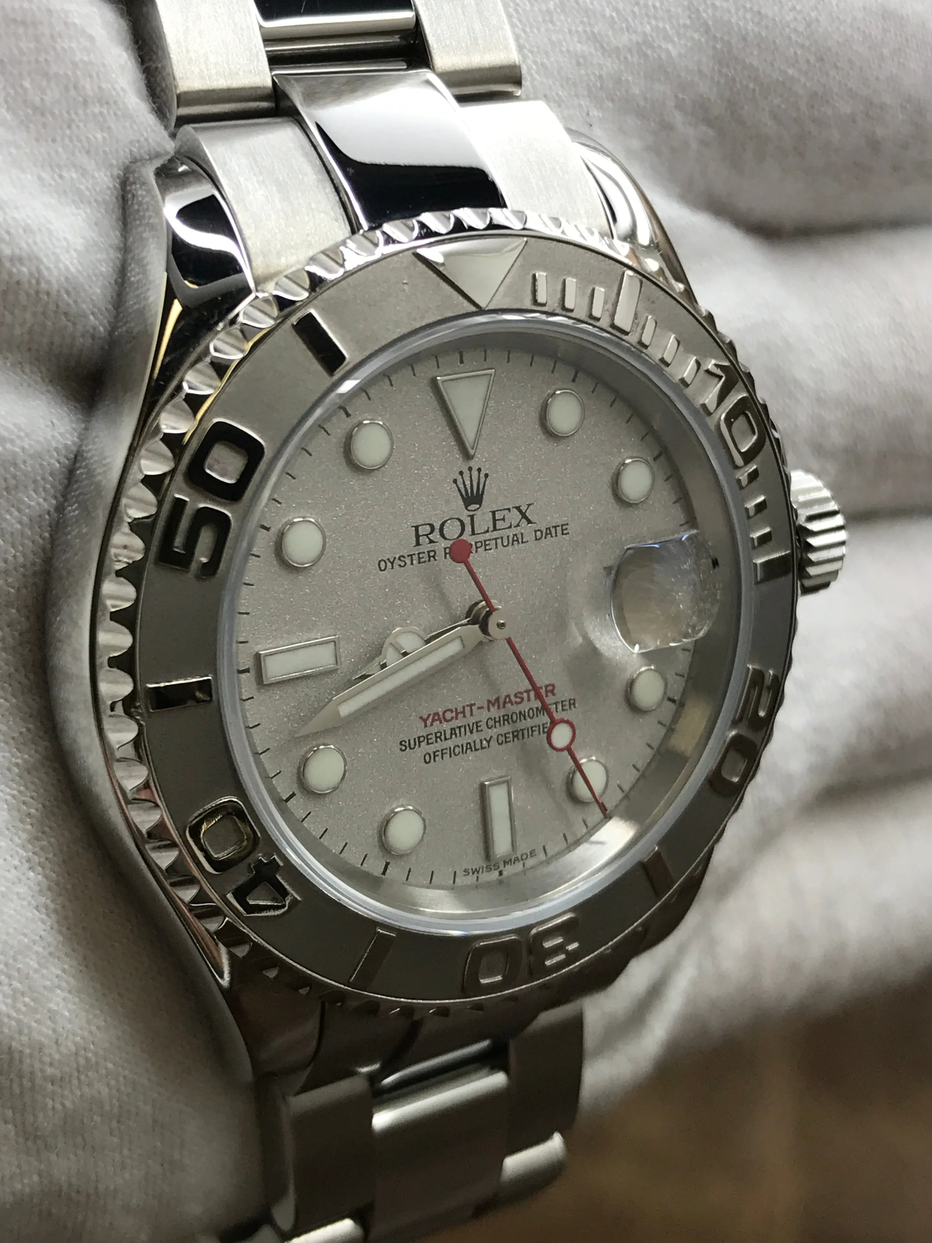 Rolex Yacht-Master 40mm 16622 Silver Dial Automatic Men's Watch