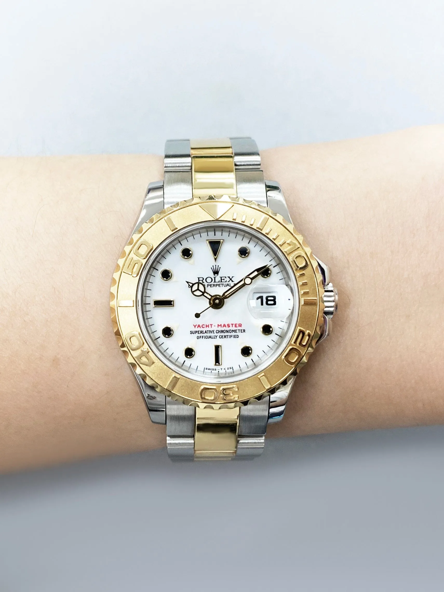 Rolex Yacht Master 69623 18K Yellow Gold & Stainless Steel Ladies Watch