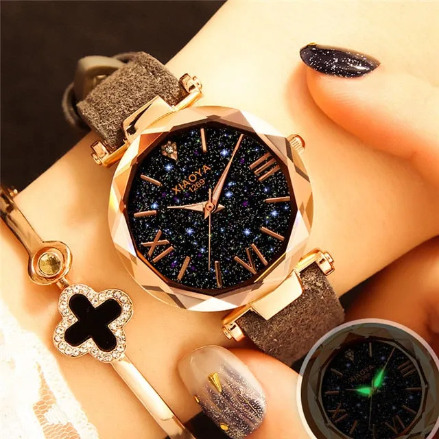 Rose Gold Star Watch