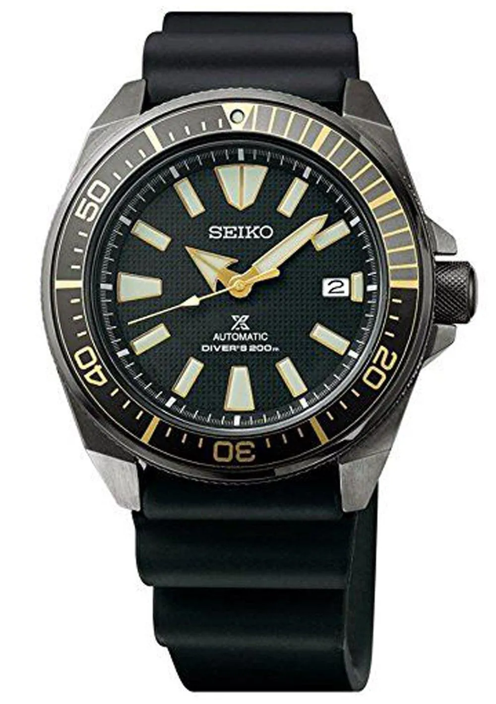 Seiko Prospex Diver's 200M "Samurai" Black Pvd Men's Watch SRPB55K1