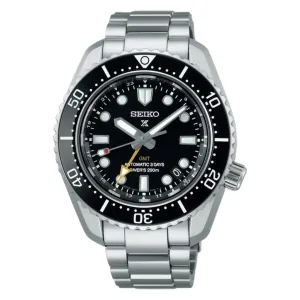 Seiko Prospex GMT SBEJ011 Scuba Divers 200m Automatic Black Dial Mens Watch
