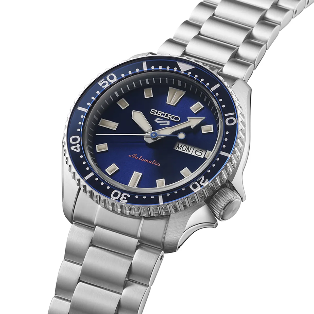 Seiko SRPL83K1: Modern Automatic Sports Watch in Blue
