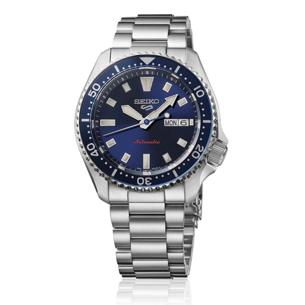 Seiko SRPL83K1: Modern Automatic Sports Watch in Blue