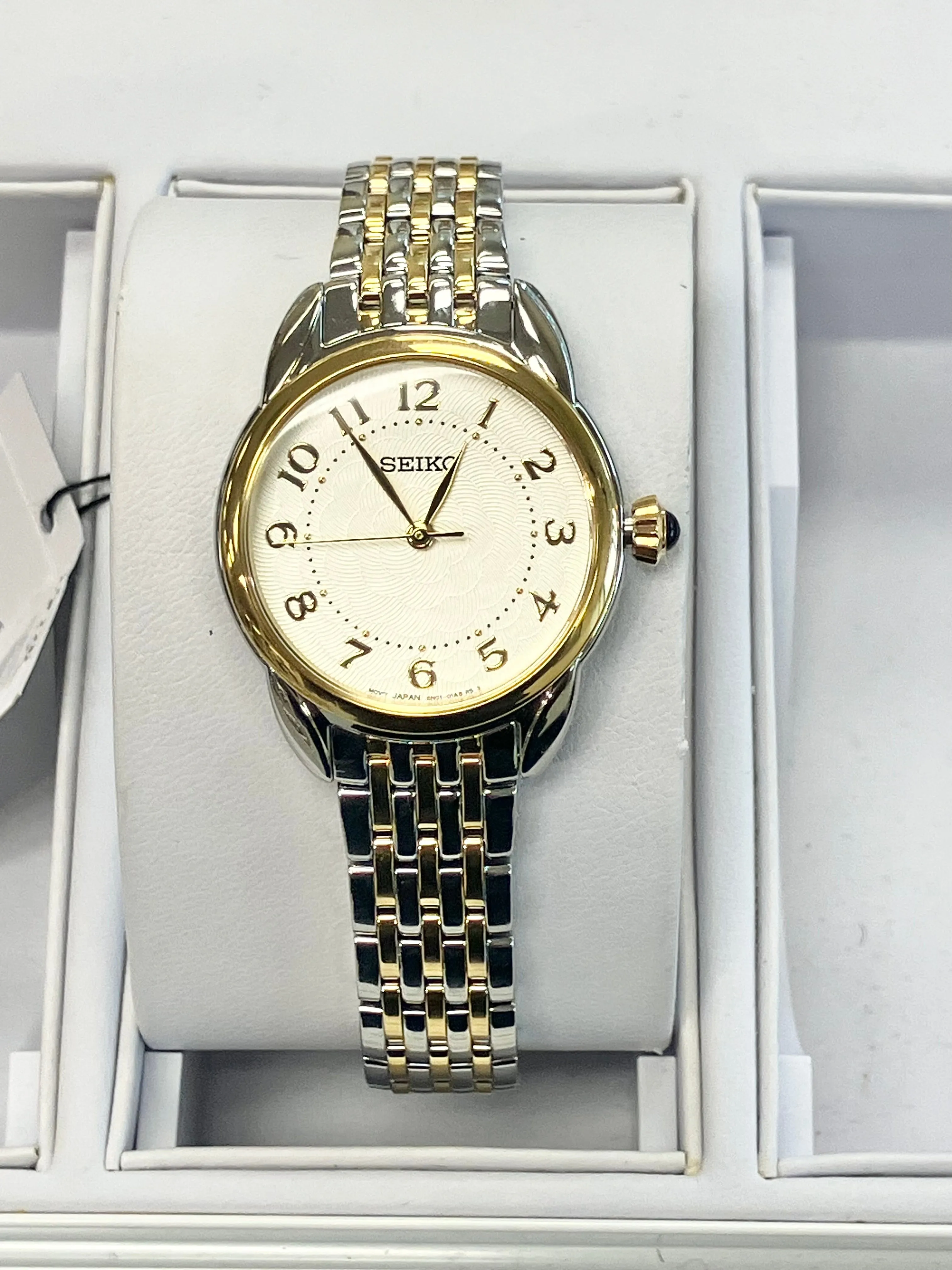 Seiko Two Tone Women's Watch With Numbers SUR562