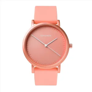Sekonda Palette Ladies Watch | Coral Case & Silicone Strap with Coral Dial