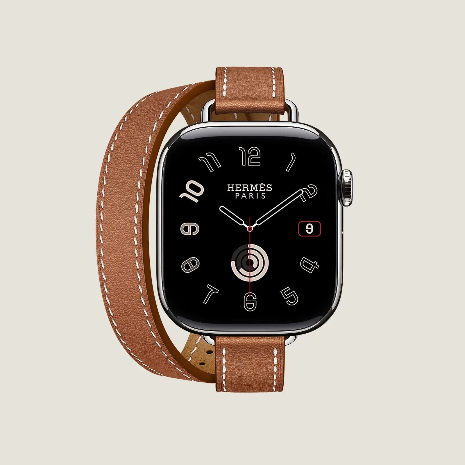 Series 10 Case & Band Apple Watch Hermès Double Tour 42 mm Attelage