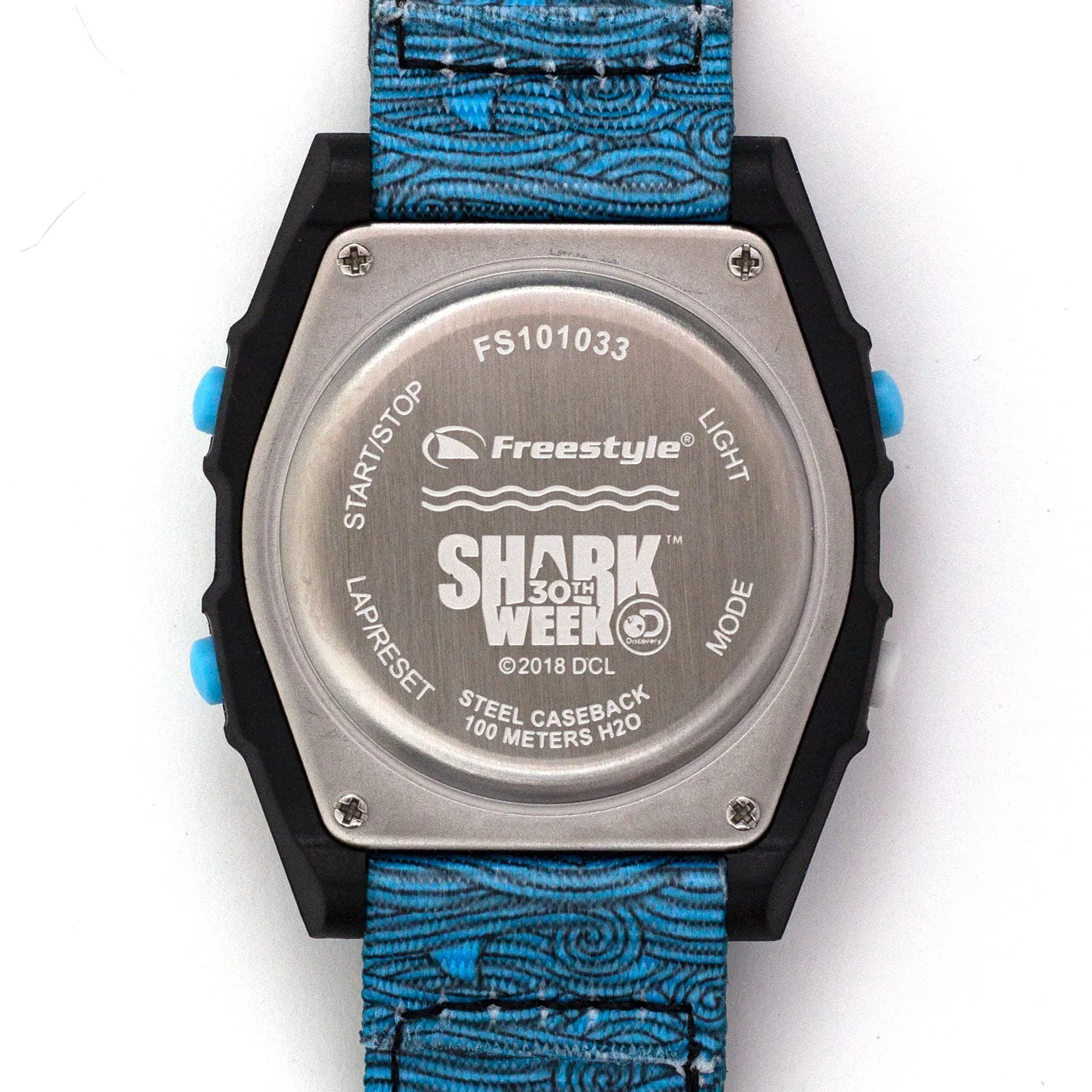 SHARK CLASSIC LEASH SHARK WEEK BLUE FIN