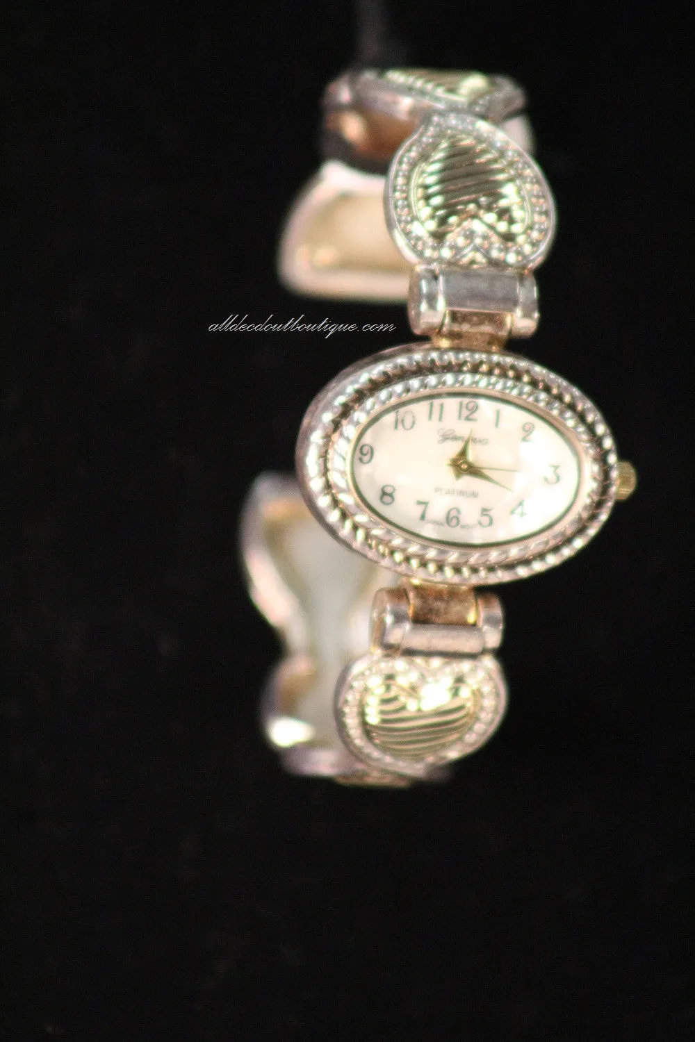 Silver/White | Metal Band One Size