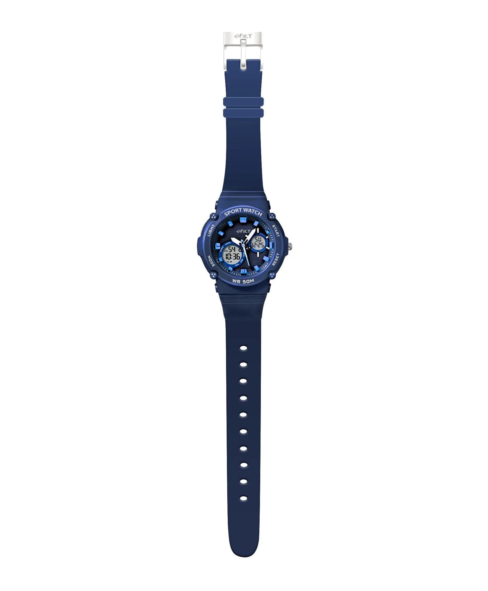 Spiky Eva29 Round Multifunctional Digital Sports Watch - Orange