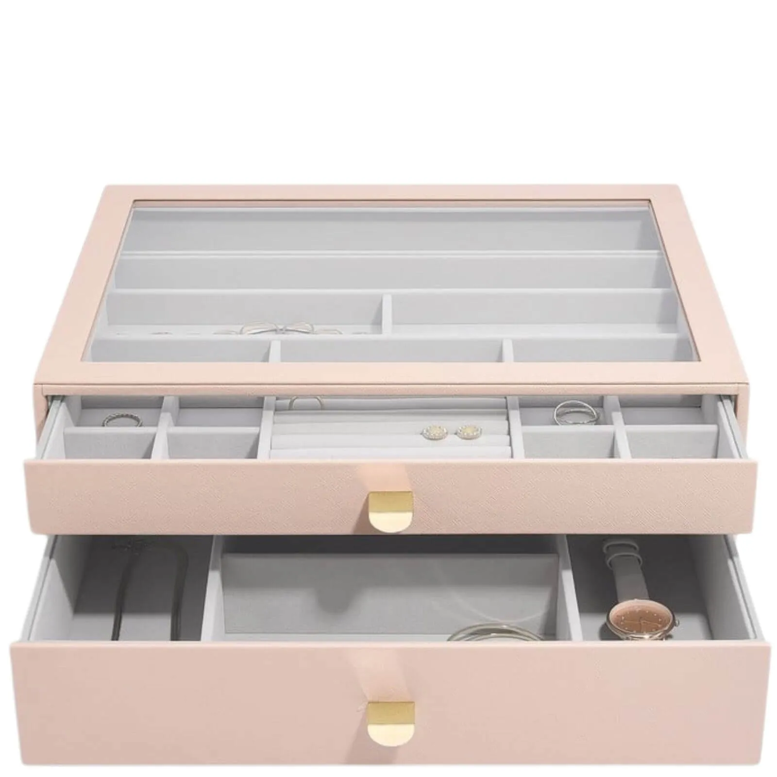 Stackers Supersize Jewellery Drawer Box (Set) - Blush