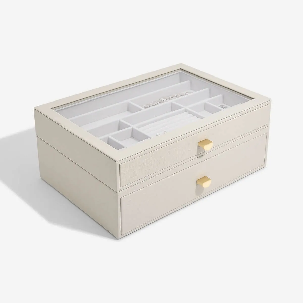 Stackers Supersize Jewellery Drawer Box (Set) - Oatmeal